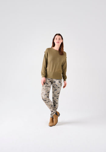 Stretch skinny jeans - Military Olive