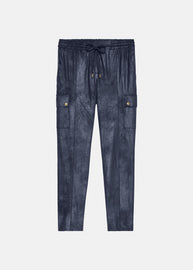 Coated pant with cord - Night Sky